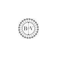 bv Facile mariage initiale concept avec haute qualité logo conception vecteur