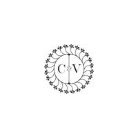 CV Facile mariage initiale concept avec haute qualité logo conception vecteur