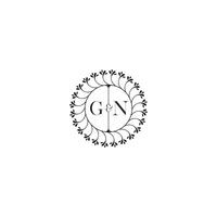 gn Facile mariage initiale concept avec haute qualité logo conception vecteur