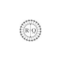 rq Facile mariage initiale concept avec haute qualité logo conception vecteur