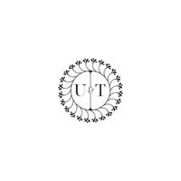 Utah Facile mariage initiale concept avec haute qualité logo conception vecteur