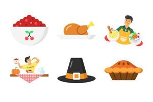 illustration d'icône de vecteur de thanksgiving pour le jour de thanksgiving