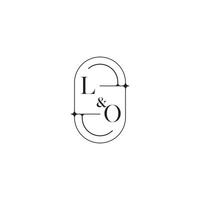 lo ligne Facile initiale concept avec haute qualité logo conception vecteur