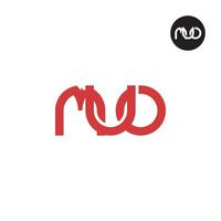 lettre muo monogramme logo conception vecteur