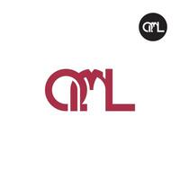 lettre qml monogramme logo conception vecteur