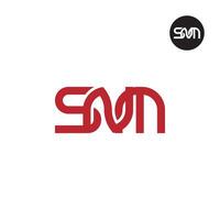 lettre snm monogramme logo conception vecteur