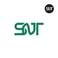 lettre snt monogramme logo conception vecteur