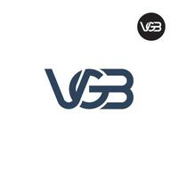 lettre VGB monogramme logo conception vecteur