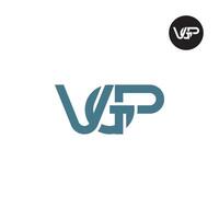 lettre VGP monogramme logo conception vecteur