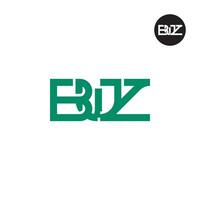 lettre bwz monogramme logo conception vecteur