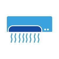 air Conditionneur icône vecteur ou logo illustration glyphe Couleur style