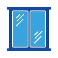 fenêtre icône vecteur ou logo illustration glyphe Couleur style