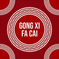 ornement chinois gong xi FA cai vecteur