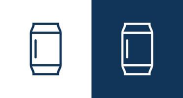 un soda contour icône illustration isolé vecteur signe symbole