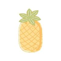 ananas tropical fruits frais icône style isolé vecteur