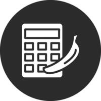 calorie calculatrice vecteur icône