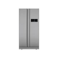 réfrigérateur réaliste ouvert fermé maison réfrigérateur vide congélateur ensemble d'aliments sains