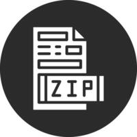 icône de vecteur de fichier zip