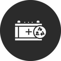 batterie recyclage vecteur icône