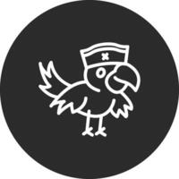 pirate perroquet vecteur icône