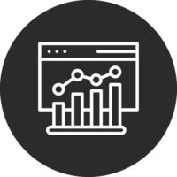 site Internet analytique vecteur icône