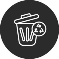 poubelle recycler vecteur icône
