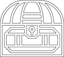 icône de vecteur de coffre au trésor