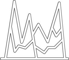 icône de vecteur de montagnes