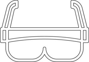 icône de vecteur de lunettes de sécurité