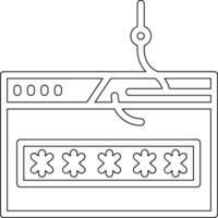 mot de passe Hameçonnage vecteur icône