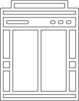 icône de vecteur de porte d'embarquement