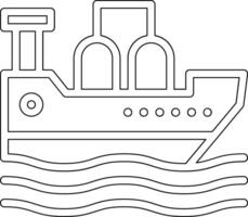 pétrole navire vecteur icône