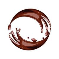 chocolat cacao liquide vecteur