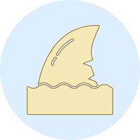 icône de vecteur de nageoire