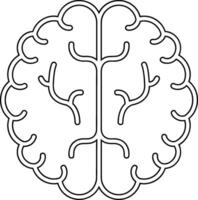 icône de vecteur de cerveau humain