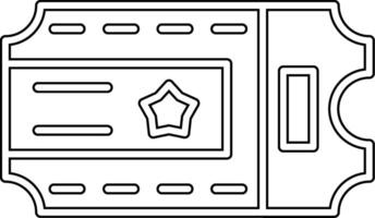 icône de vecteur de billet