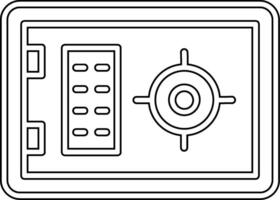 icône de vecteur de coffre-fort