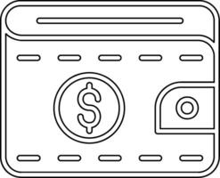 icône de vecteur de portefeuille