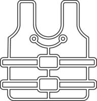 icône de vecteur de gilet de sauvetage