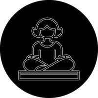 icône de vecteur de yoga