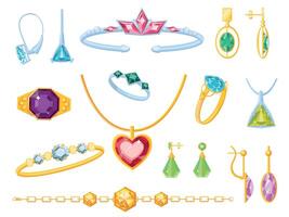 gemme, diamant, cristal et bijou pierre formes ligne Icônes. contour émeraude, carat, saphir et rubis. linéaire luxe brillants logo vecteur ensemble