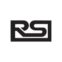 initiale lettre rs logo ou sr logo vecteur conception modèle