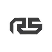 initiale lettre rs logo ou sr logo vecteur conception modèle