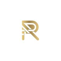 r ou rr logo et icône conception vecteur