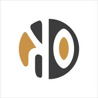 initiale lettre ko logo ou D'accord logo vecteur conception modèle
