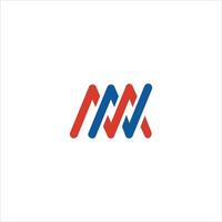 initiale lettre mn ou nm logo vecteur conception modèle