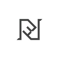 alphabet lettres initiales monogramme logo nw, wn, n et w vecteur