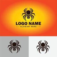 araignée logo vecteur art icône graphique pour entreprise marque affaires icône araignée logo modèle