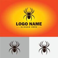 araignée logo vecteur art icône graphique pour entreprise marque affaires icône araignée logo modèle