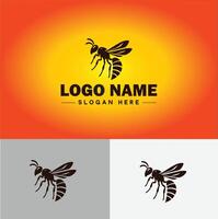 guêpe logo vecteur art icône graphique pour entreprise marque affaires icône guêpe logo modèle